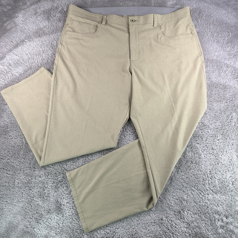 Tommy Bahama Mens 42x30 Bahama Coast 5 Pocket Pants Khaki Stretch Performance